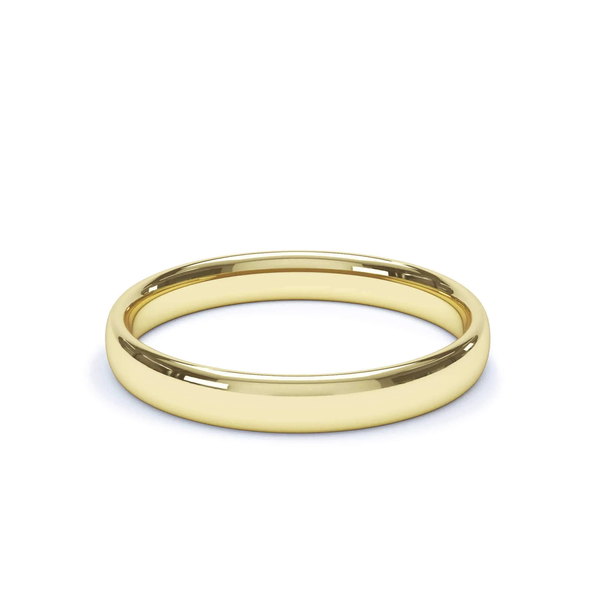 - Oval Profile Wedding Ring 9k Yellow Gold