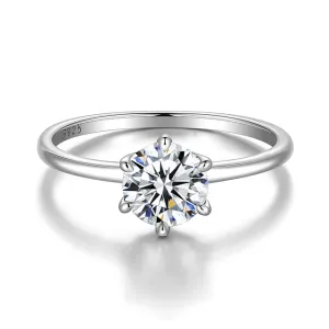 1 Carat Moissanite Ring