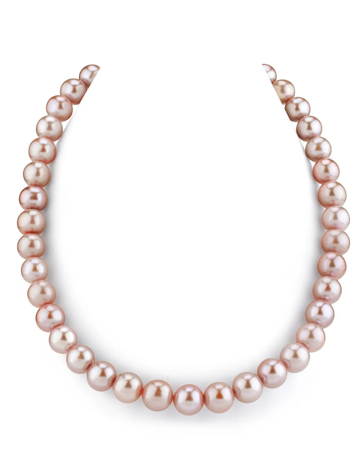 11.5-12.5mm Pink Freshwater Pearl Necklace - AAA Quality