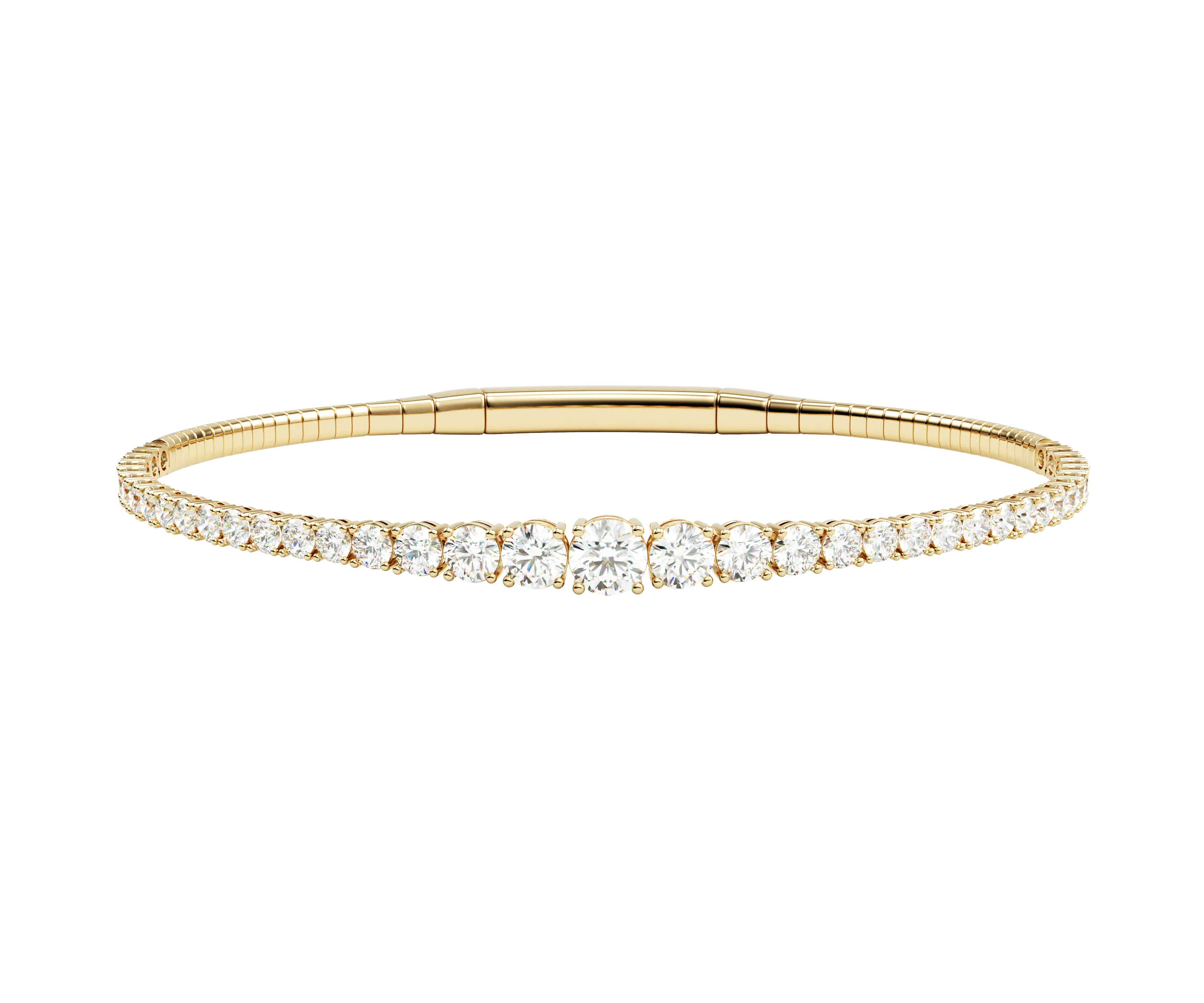 14K Graduating Flex Bangle