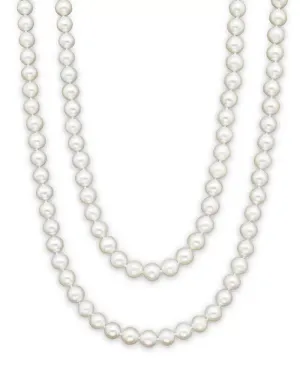 14k Yellow Gold 17 Inch 3.5mm Cultured Pearl Necklace