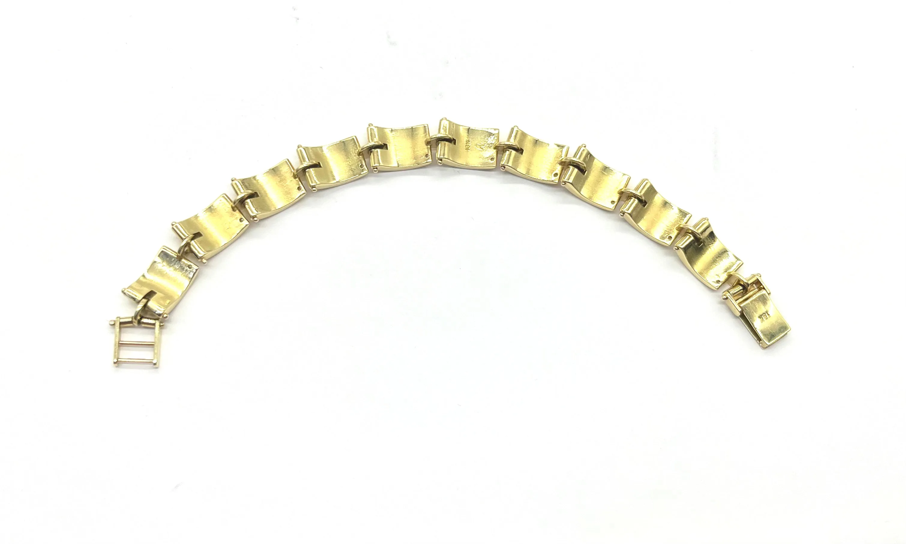 18k Yellow Gold 2.50ctw Diamond Bar Bracelet