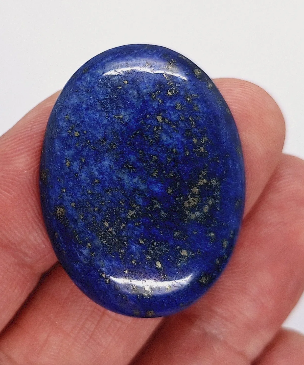 40x30mm Lapis Lazuli Dyed Flat Back Blue Cabochon Gemstone S2102A