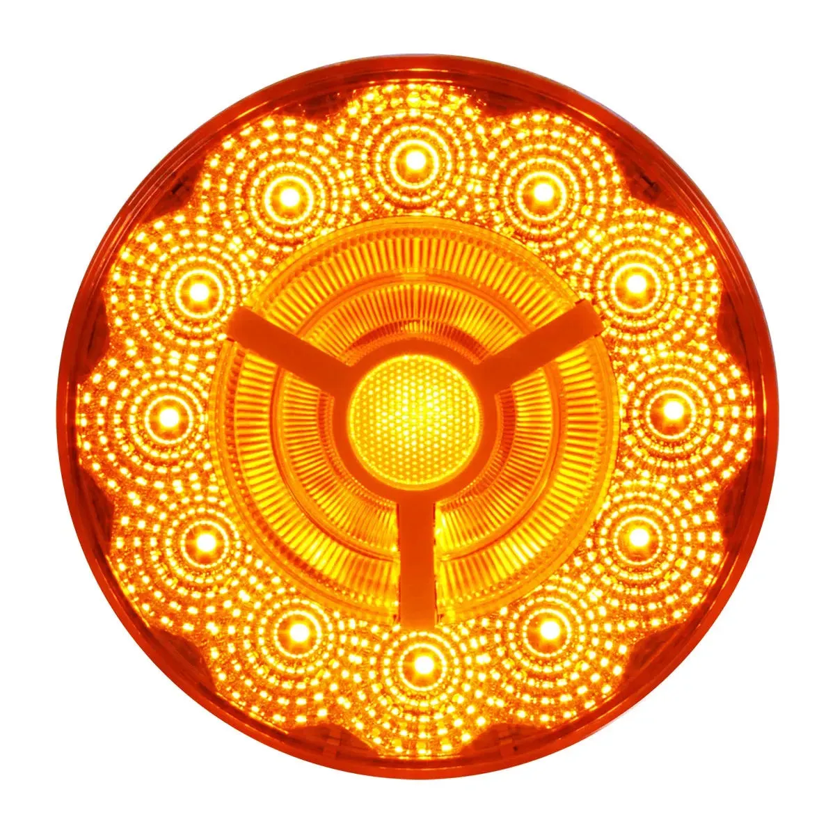 4" PRIME SPYDER AMBER/AMBER 17 LED SEALED LIGHT