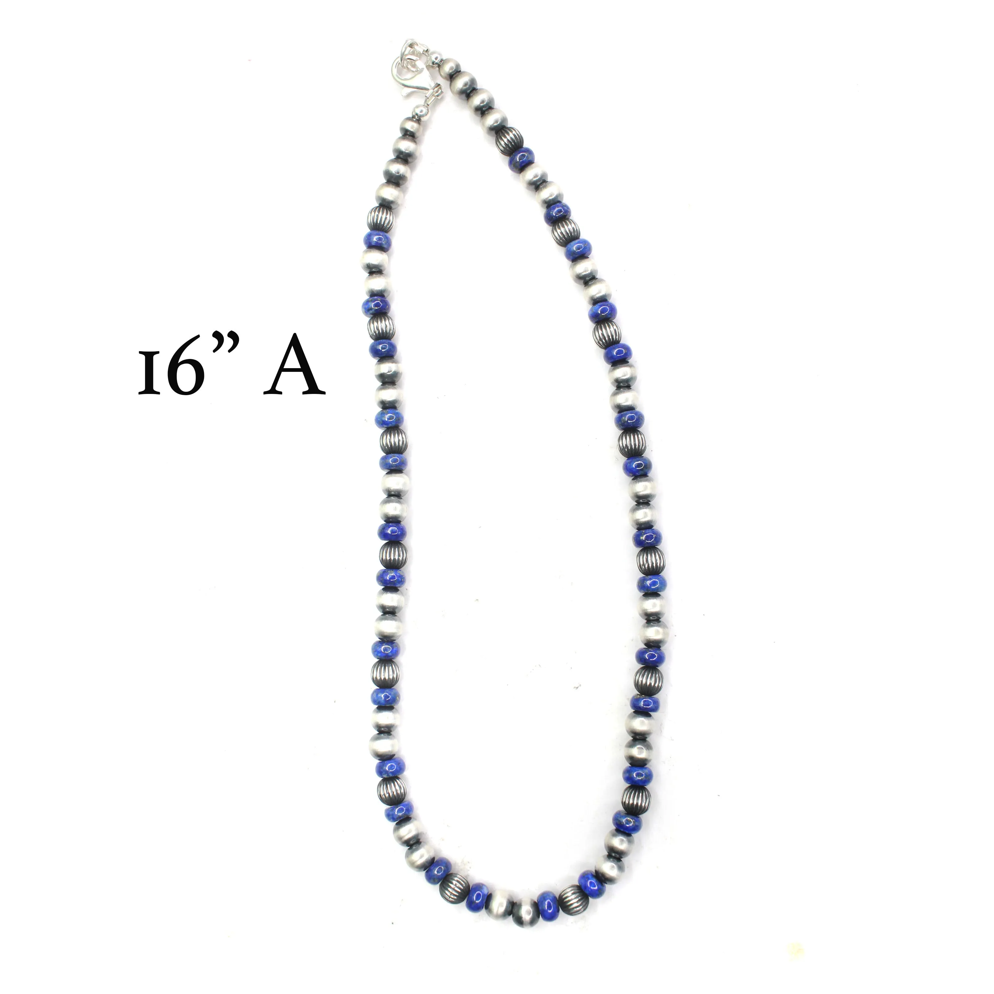 6mm Navajo Pearls - Lapis