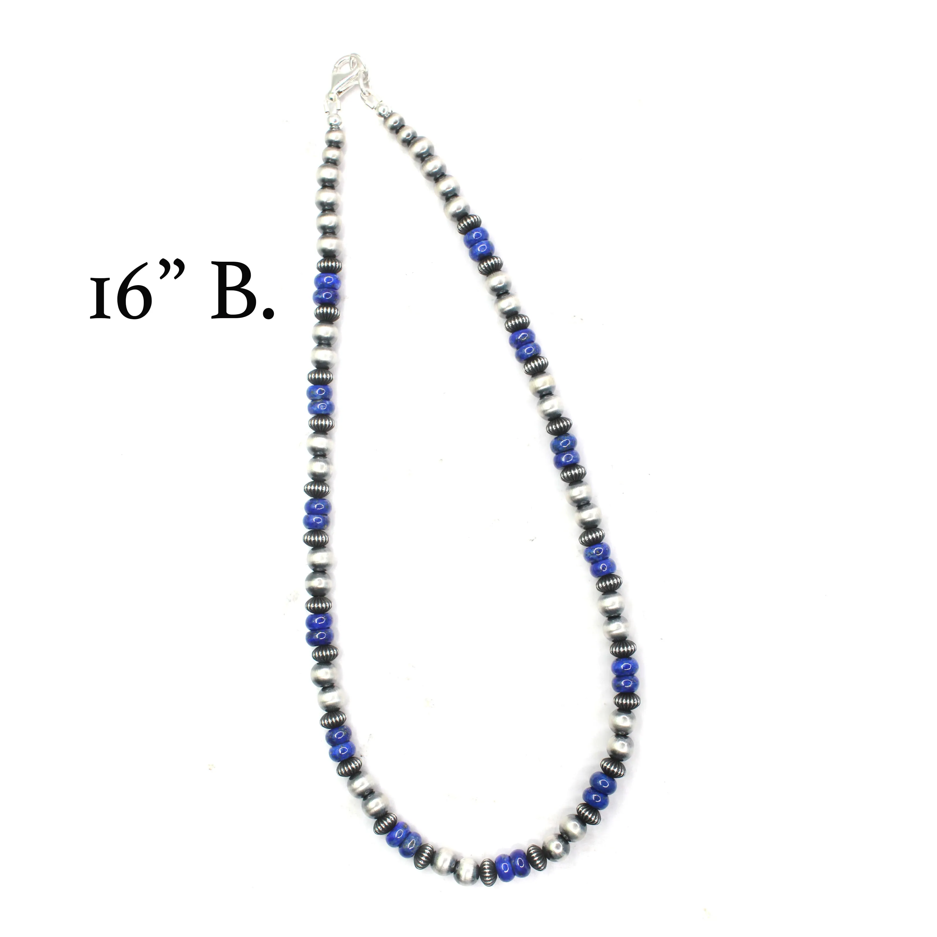 6mm Navajo Pearls - Lapis