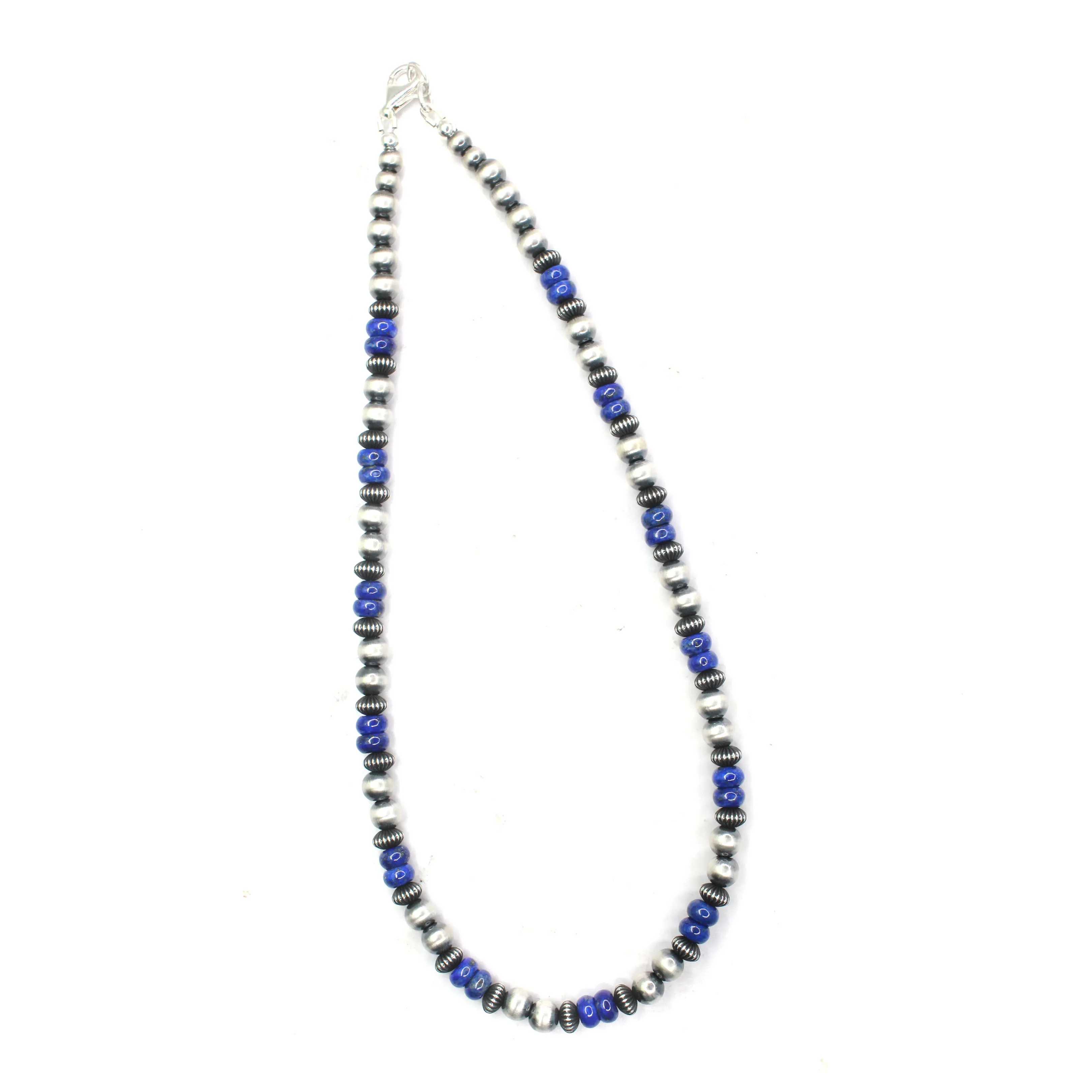 6mm Navajo Pearls - Lapis