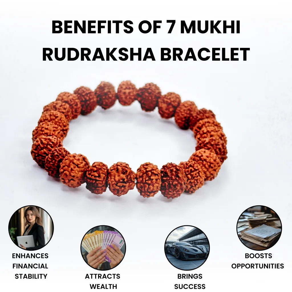 7 Mukhi Rudraksha Bracelet