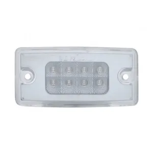 8 LED Freightliner Reflector Cab Light - Amber LED/Clear Lens