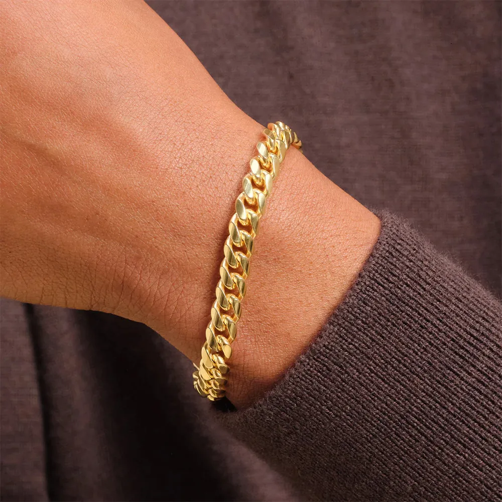 8mm Miami Cuban Link Bracelet