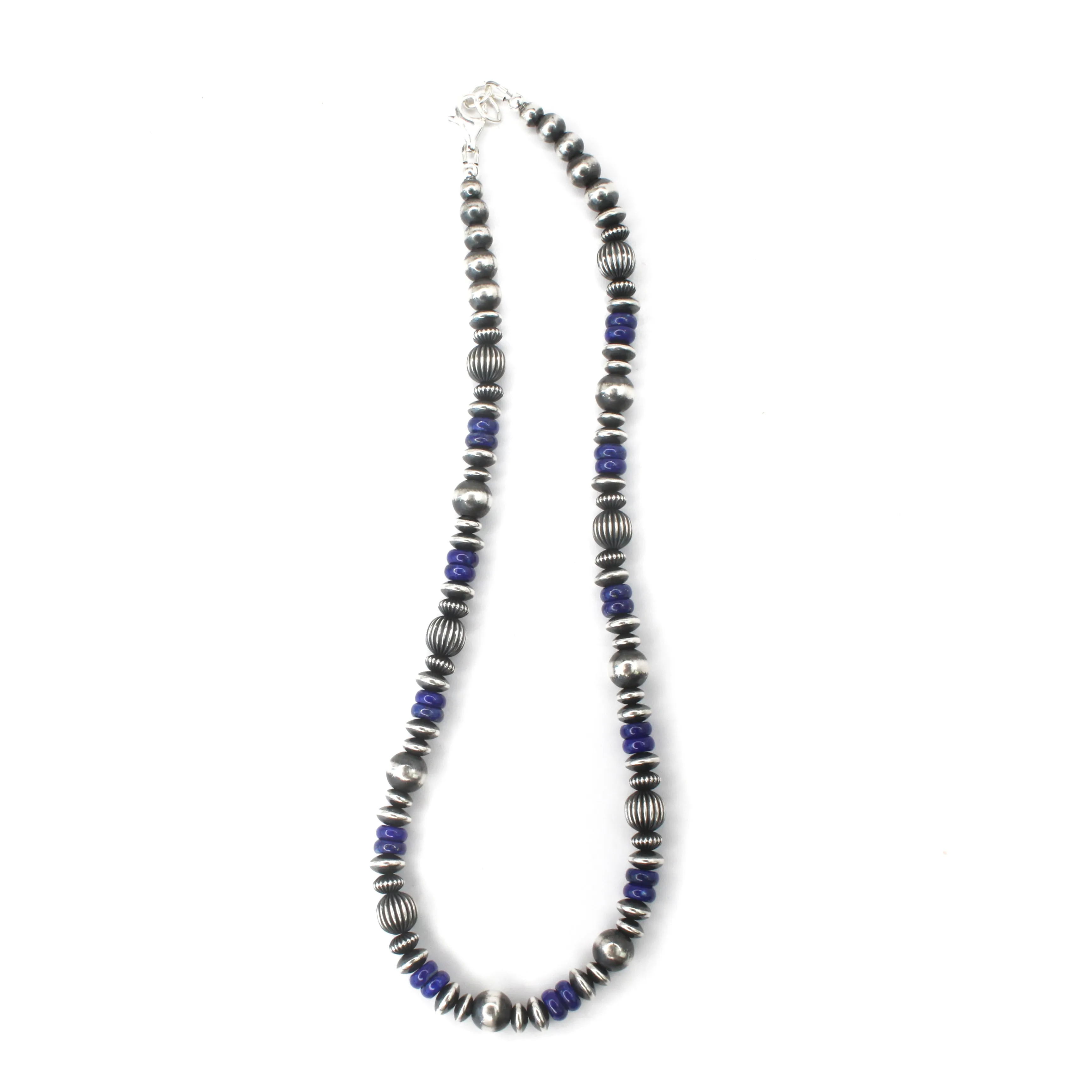 8mm Navajo Pearls - Lapis