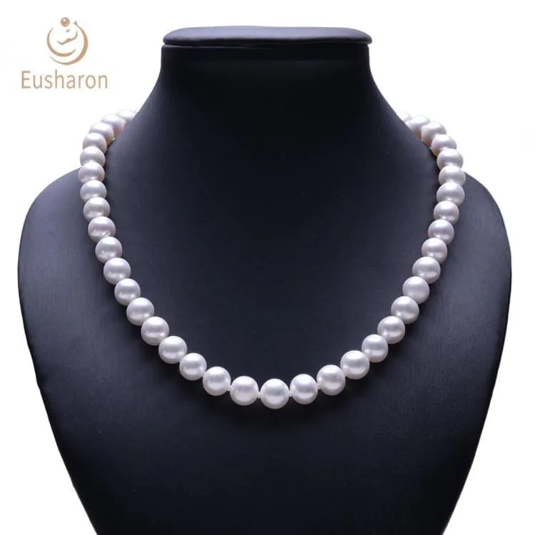 9-10mm AA White Freshwater Pearl Necklace