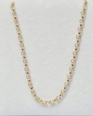 9crts Gold cable chains - 60cm