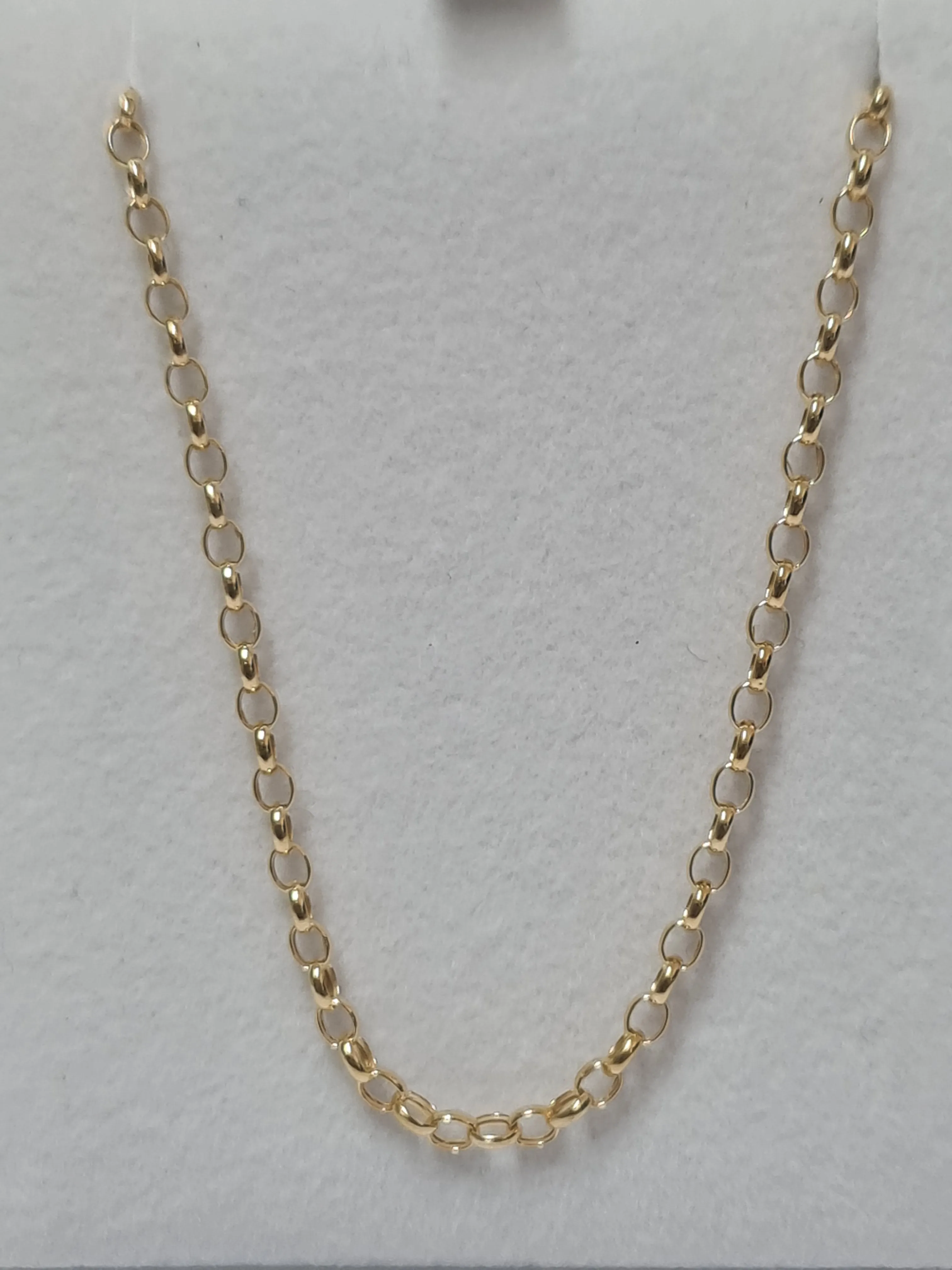 9crts Gold cable chains - 60cm