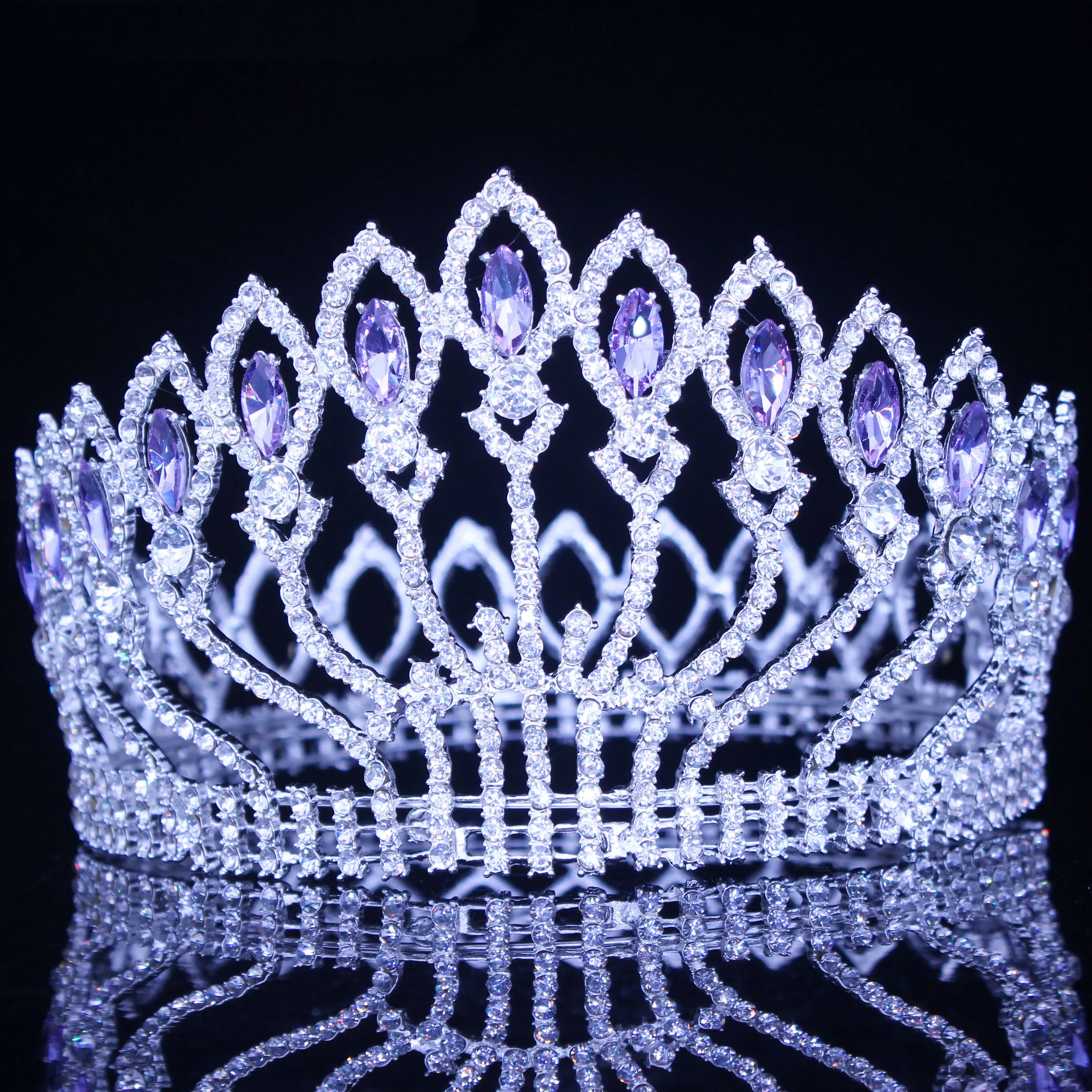 Absolutely Regal Crystal Queen Bridal Crown-Pageant or Mis Quince Tiara