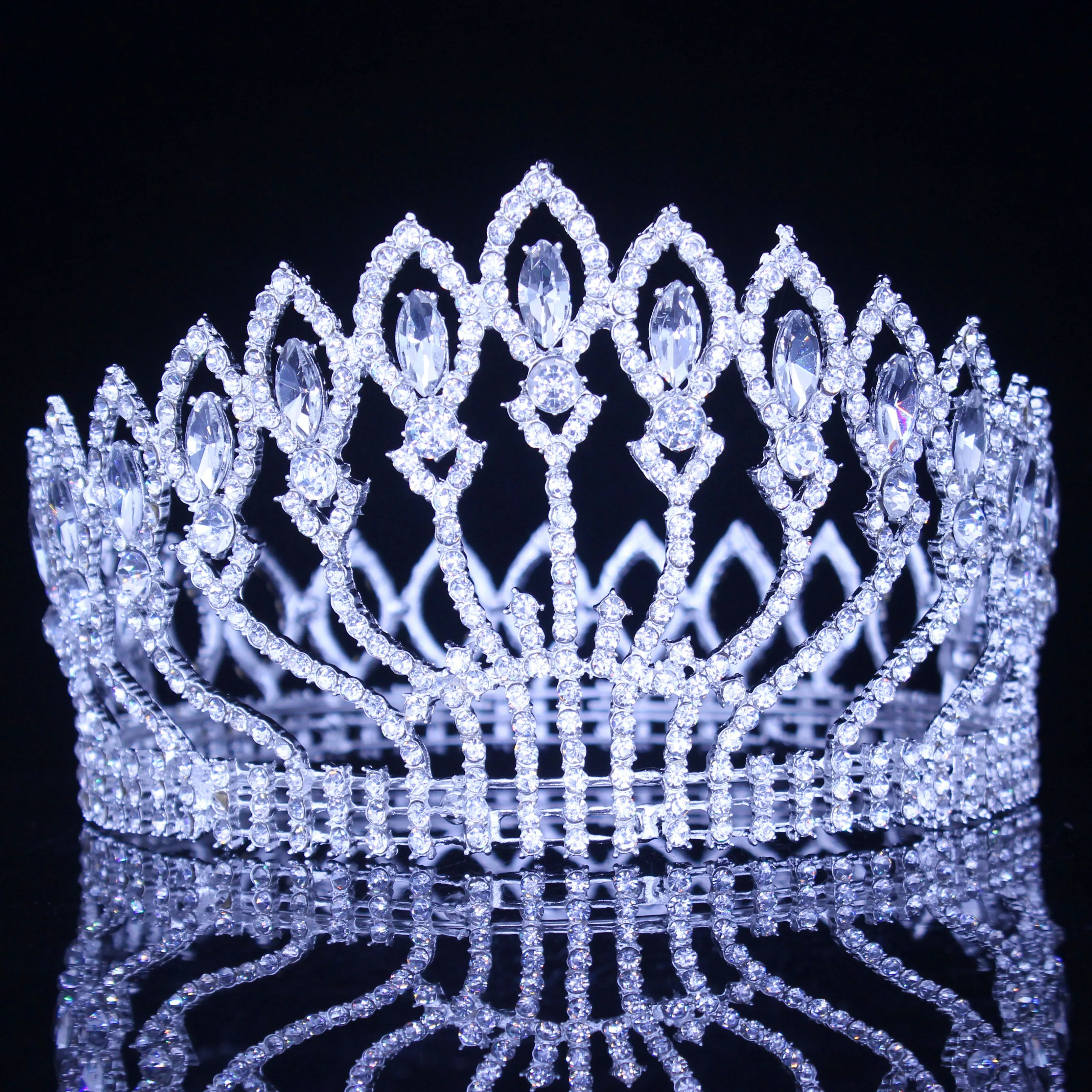 Absolutely Regal Crystal Queen Bridal Crown-Pageant or Mis Quince Tiara