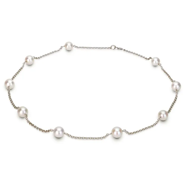 Akoya Pearl White Gold Tincup