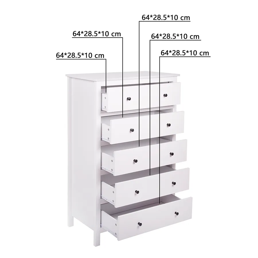 Amber 80 cm 5 Chest of Drawer