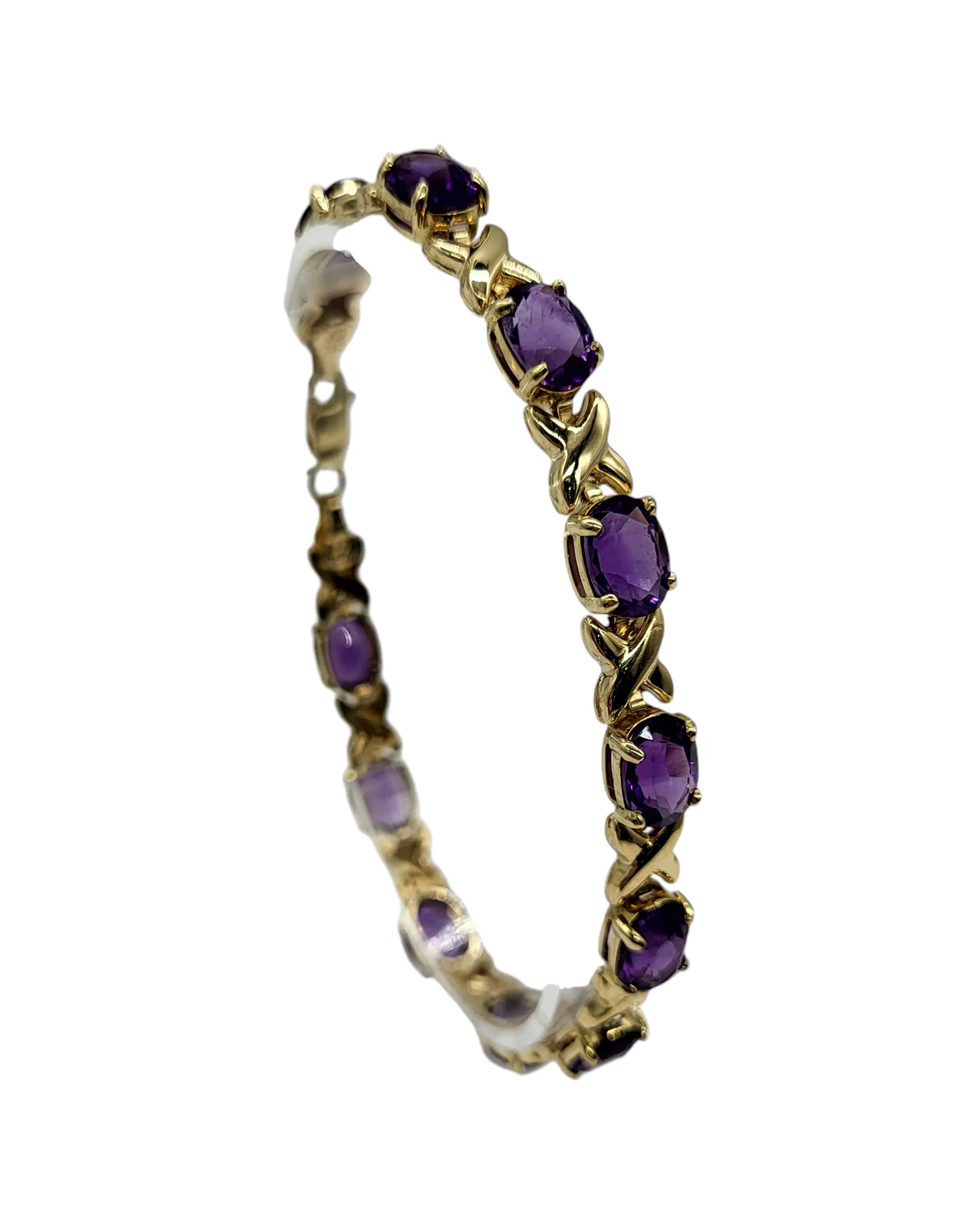 Amethyst Hugs and Kisses Bracelet