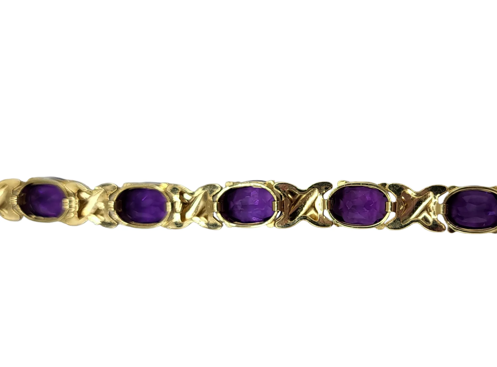 Amethyst Hugs and Kisses Bracelet