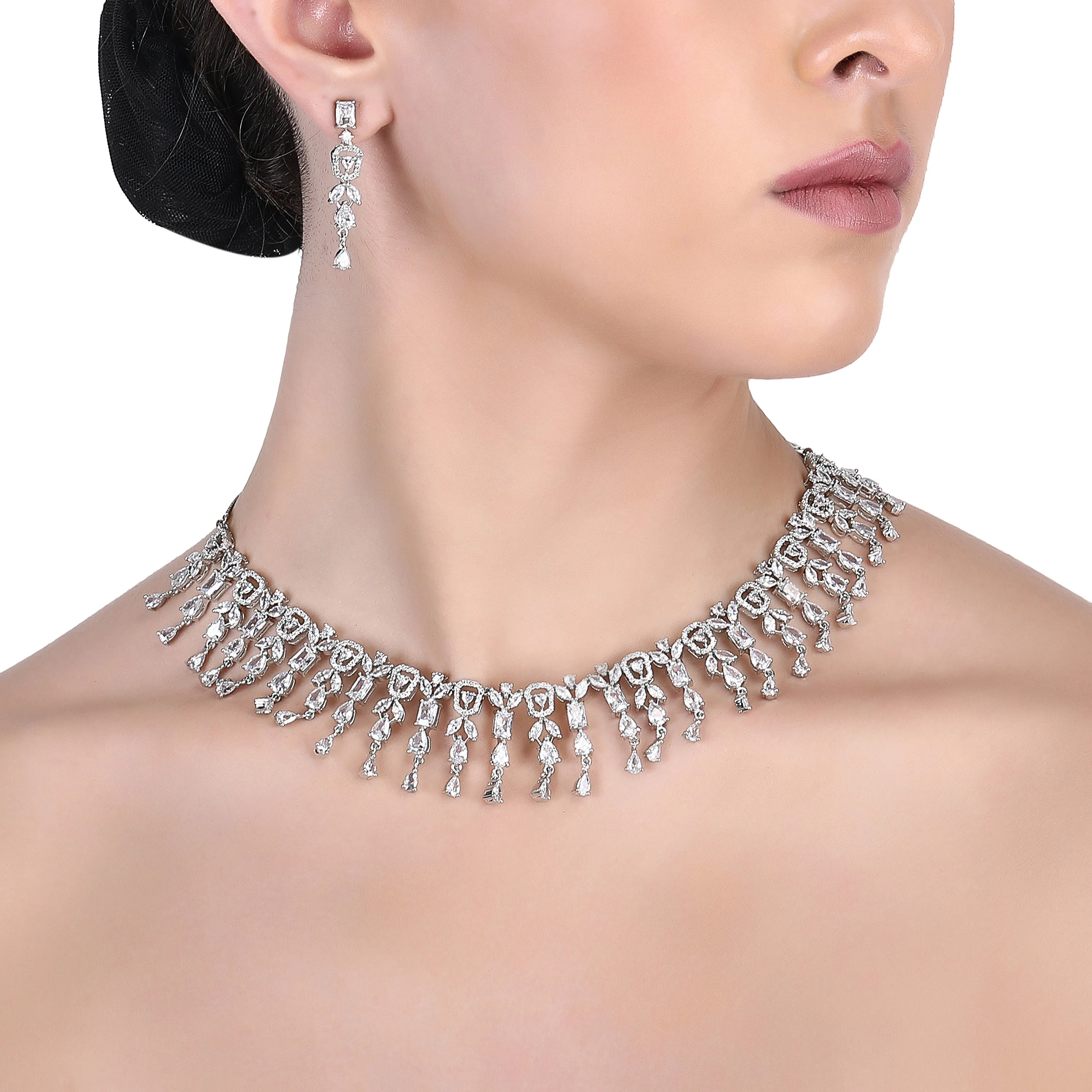 Anamika Zircon Necklace Set