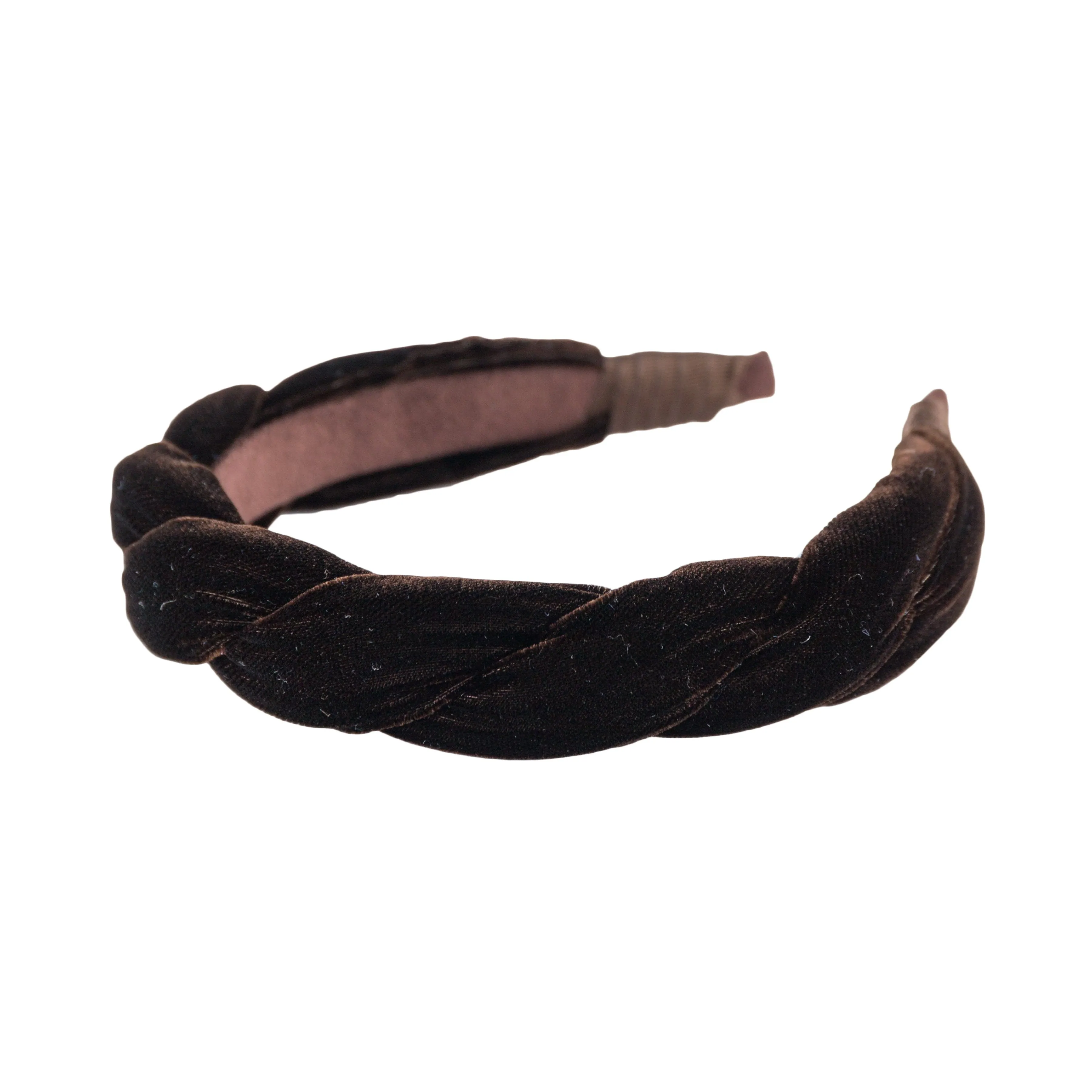 Anna Fashion Headband, Velvet, Braid 1" Wide