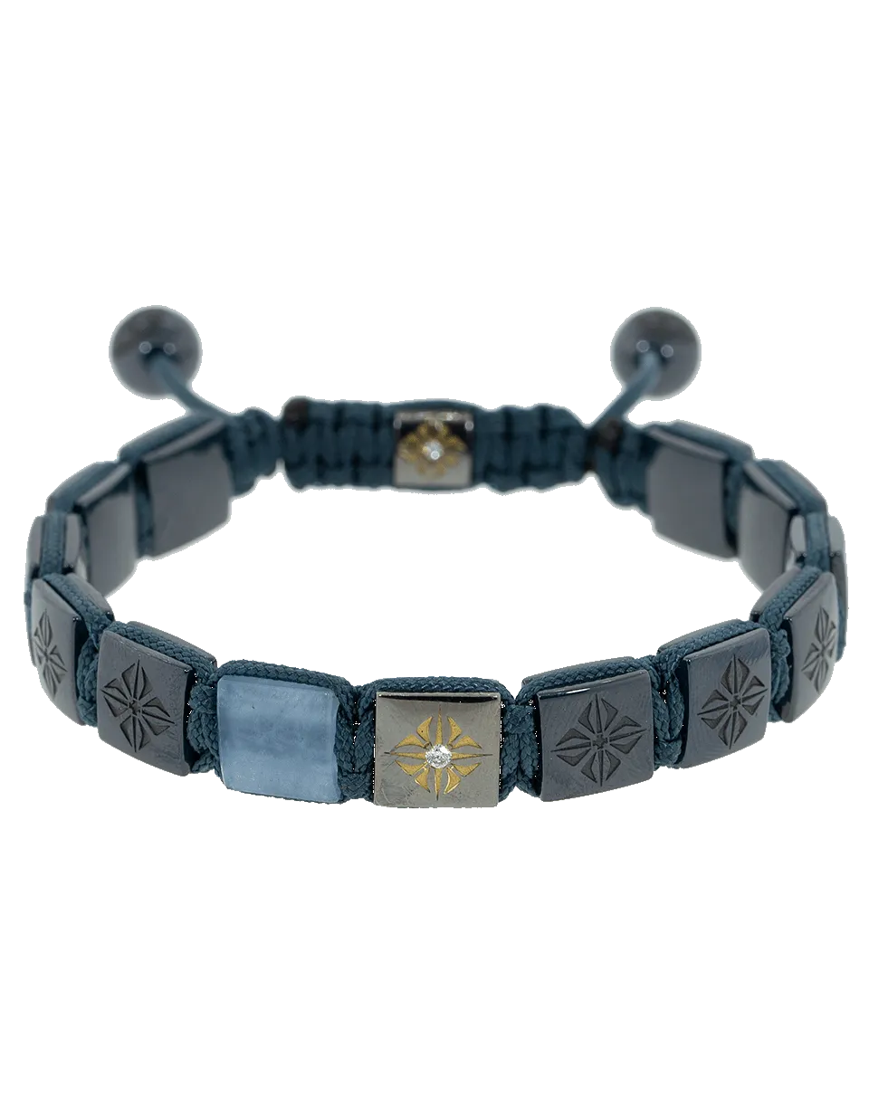 Aquamarine Lock Bracelet