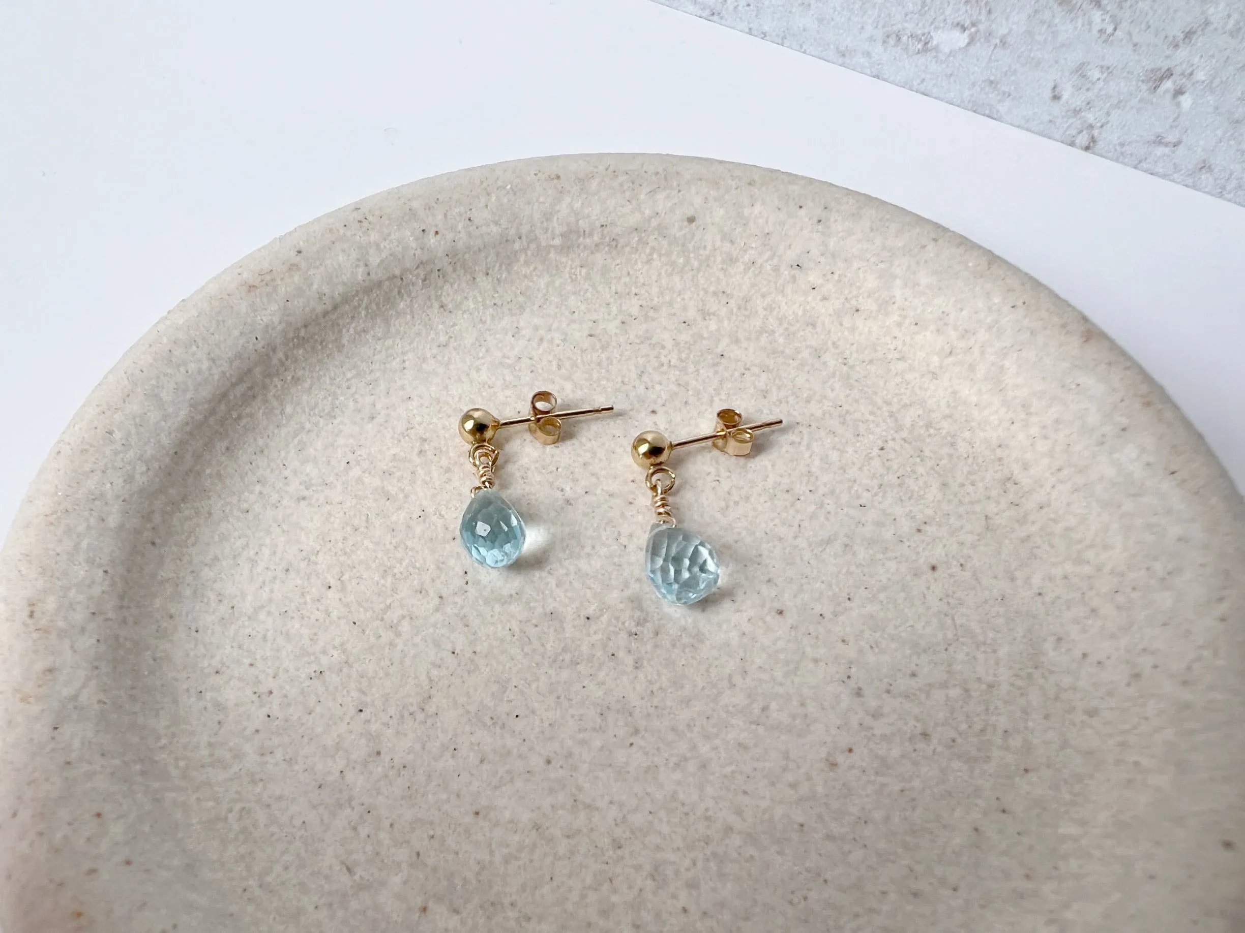 Aquamarine Stud Earrings