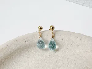 Aquamarine Stud Earrings