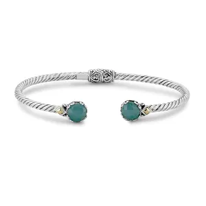 Bali Bangle Bracelet Aquamarine