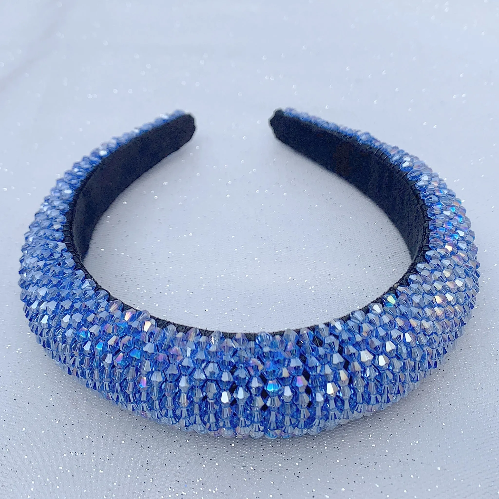 Blue Headband Beaded