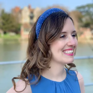 Blue Headband Beaded