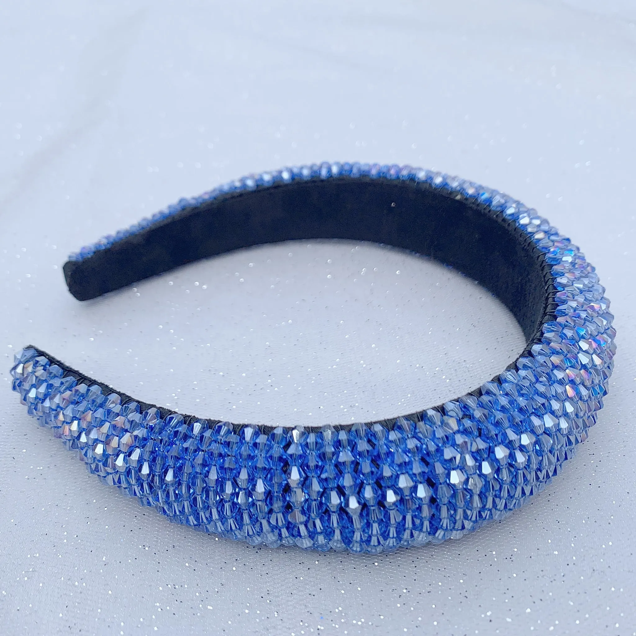 Blue Headband Beaded