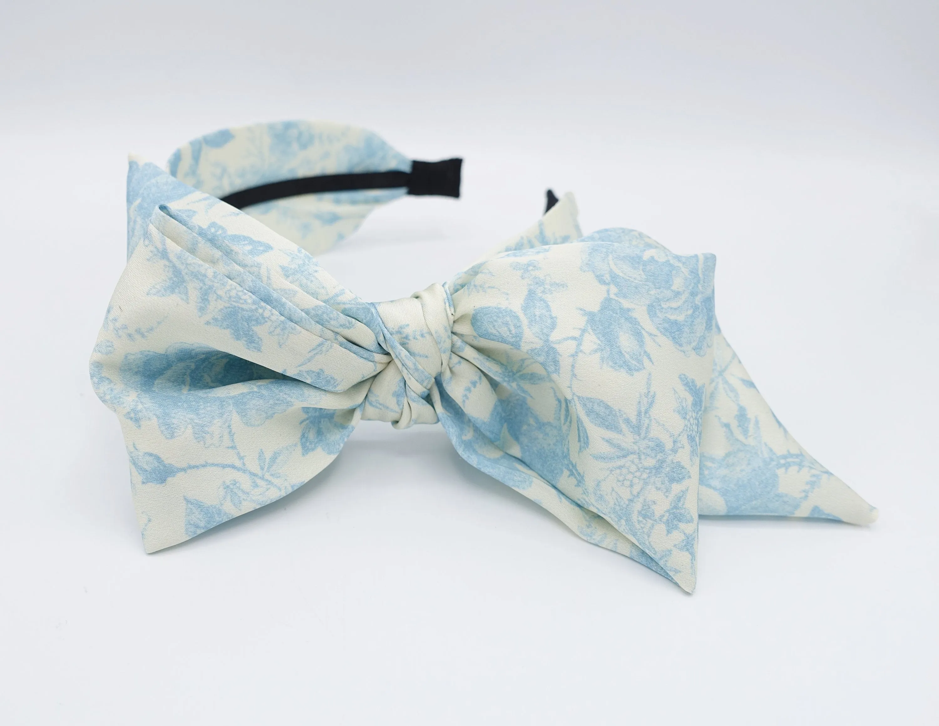 bow headband, floral headband, Spring hair accessory for women