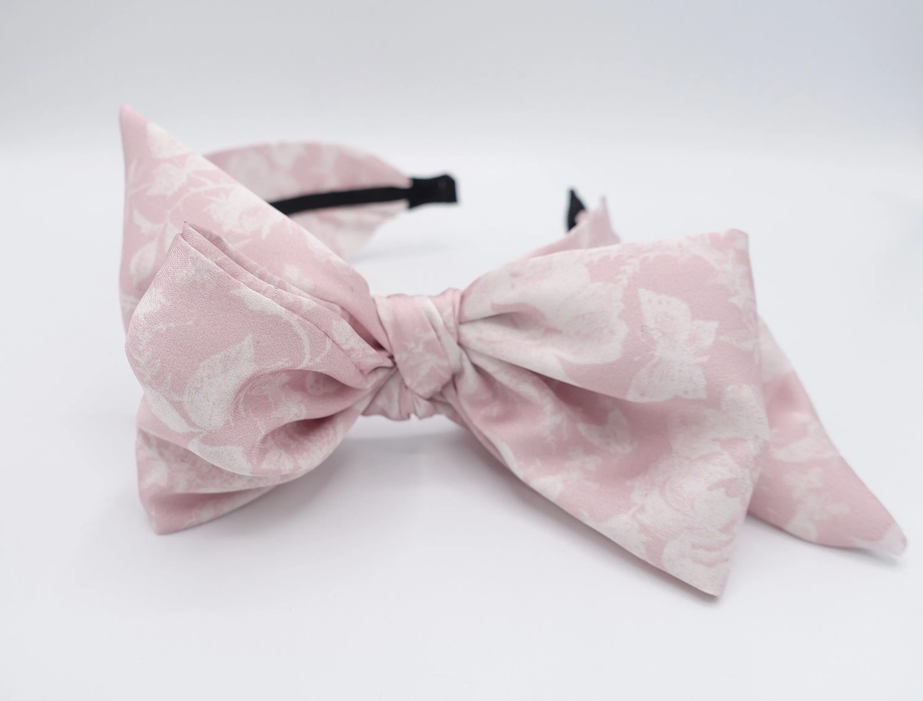 bow headband, floral headband, Spring hair accessory for women