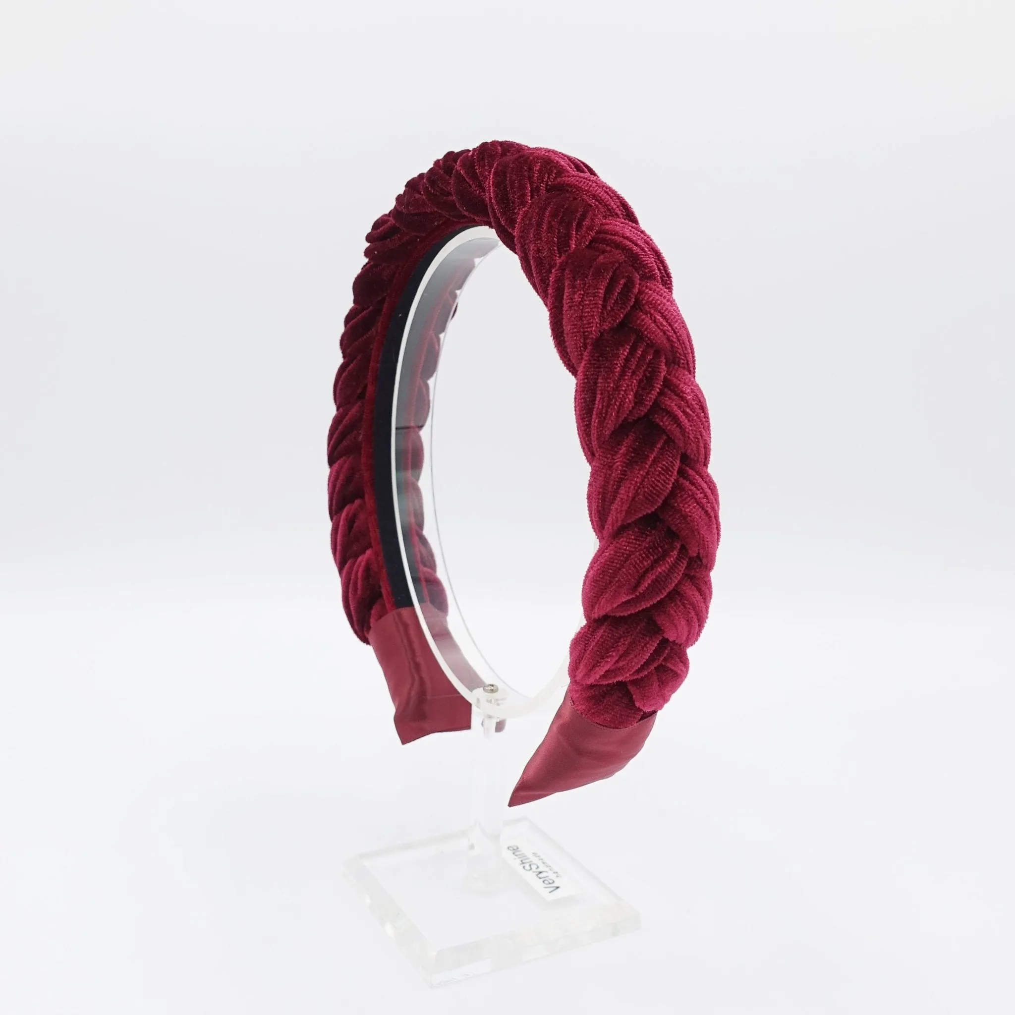 Brooklyn velvet braided headband women hair accessory