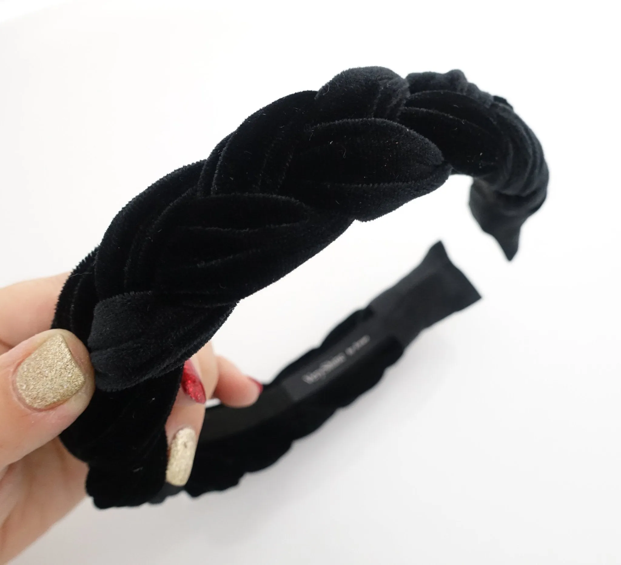 Brooklyn velvet braided headband women hair accessory