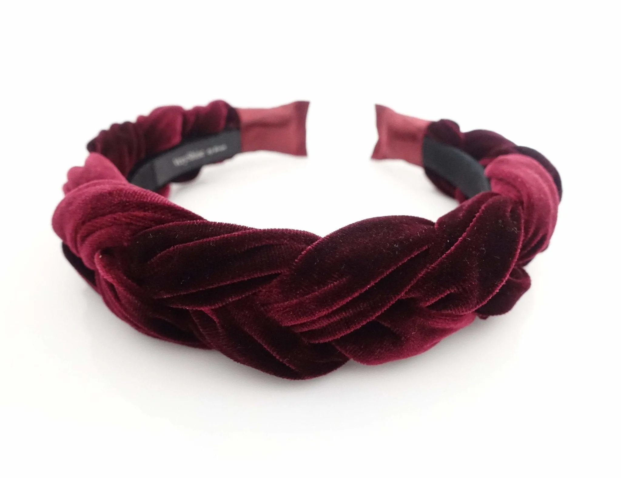 Brooklyn velvet braided headband women hair accessory