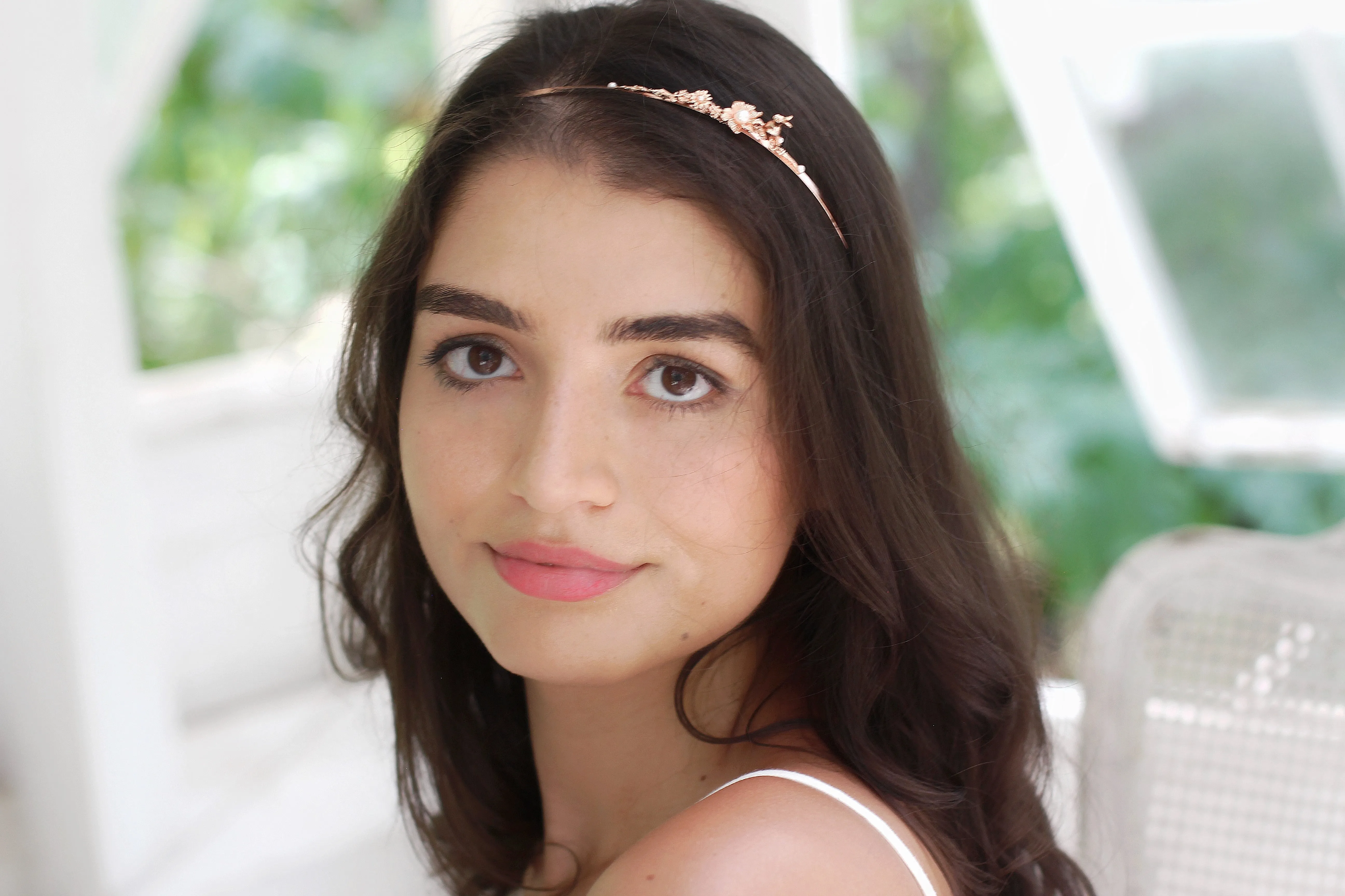 Bunny in Flower Meadow Headband