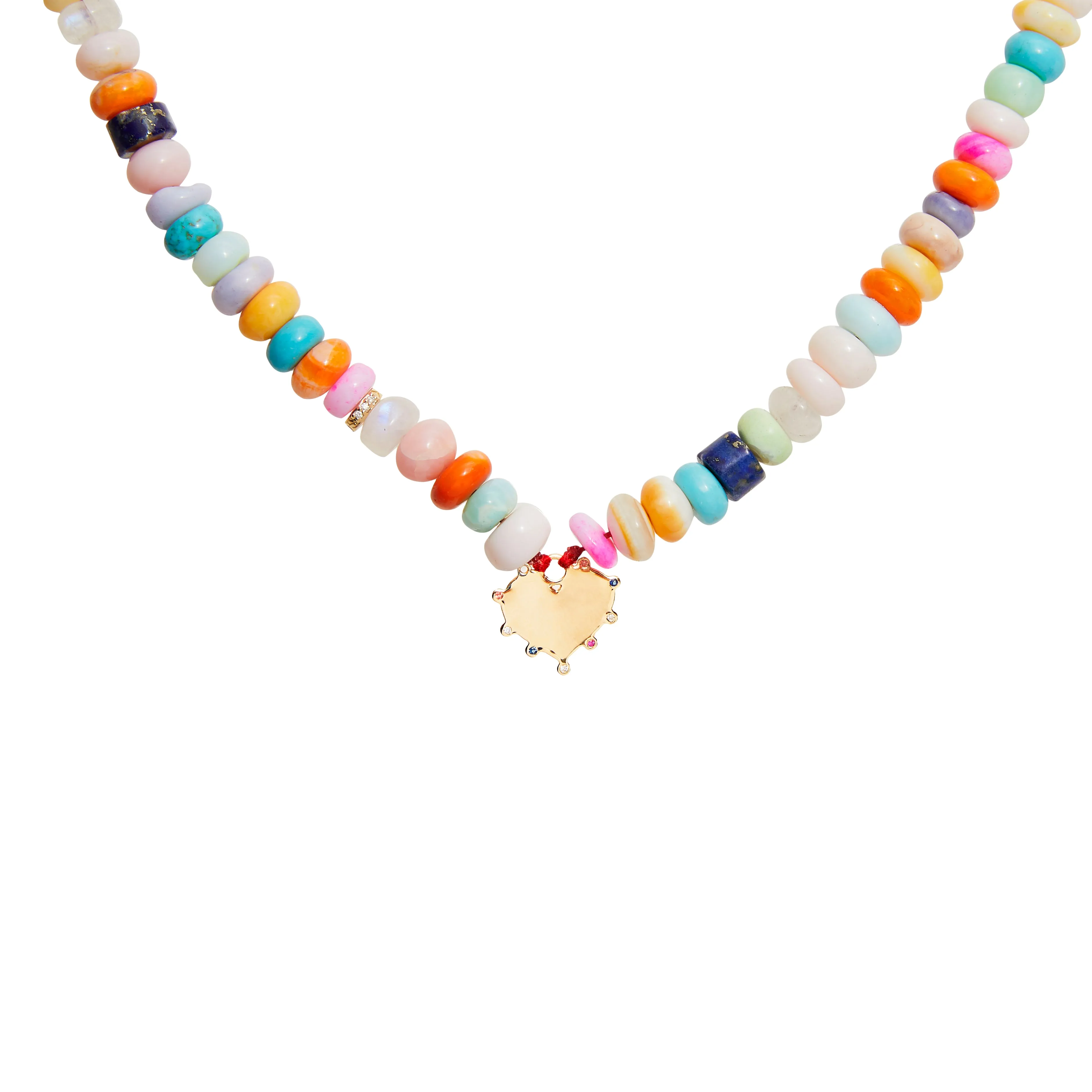 Candy Gem Medallion Necklace