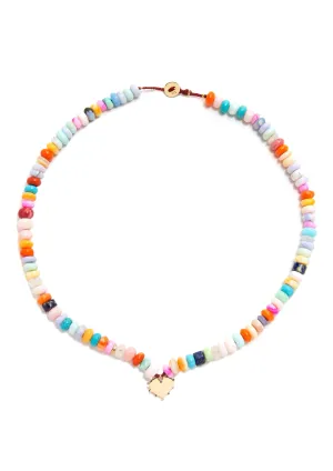 Candy Gem Medallion Necklace