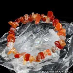 Carnelian Healing Crystal Energy Bracelet Blessed & Energized