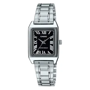 Casio Ladies' Standard Analog Silver Stainless Steel Band Watch LTPV007D-1B LTP-V007D-1B