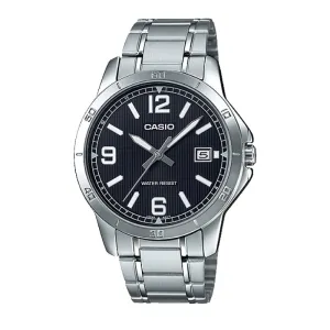 Casio Men's Standard Analog Silver Stainless Steel Band Watch MTPV004D-1B2 MTP-V004D-1B2