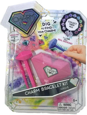 Charm Stone Bracelet Digging Kit - Pink (Series 1)