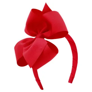 Classic Grosgrain Bow on Headband - Small King