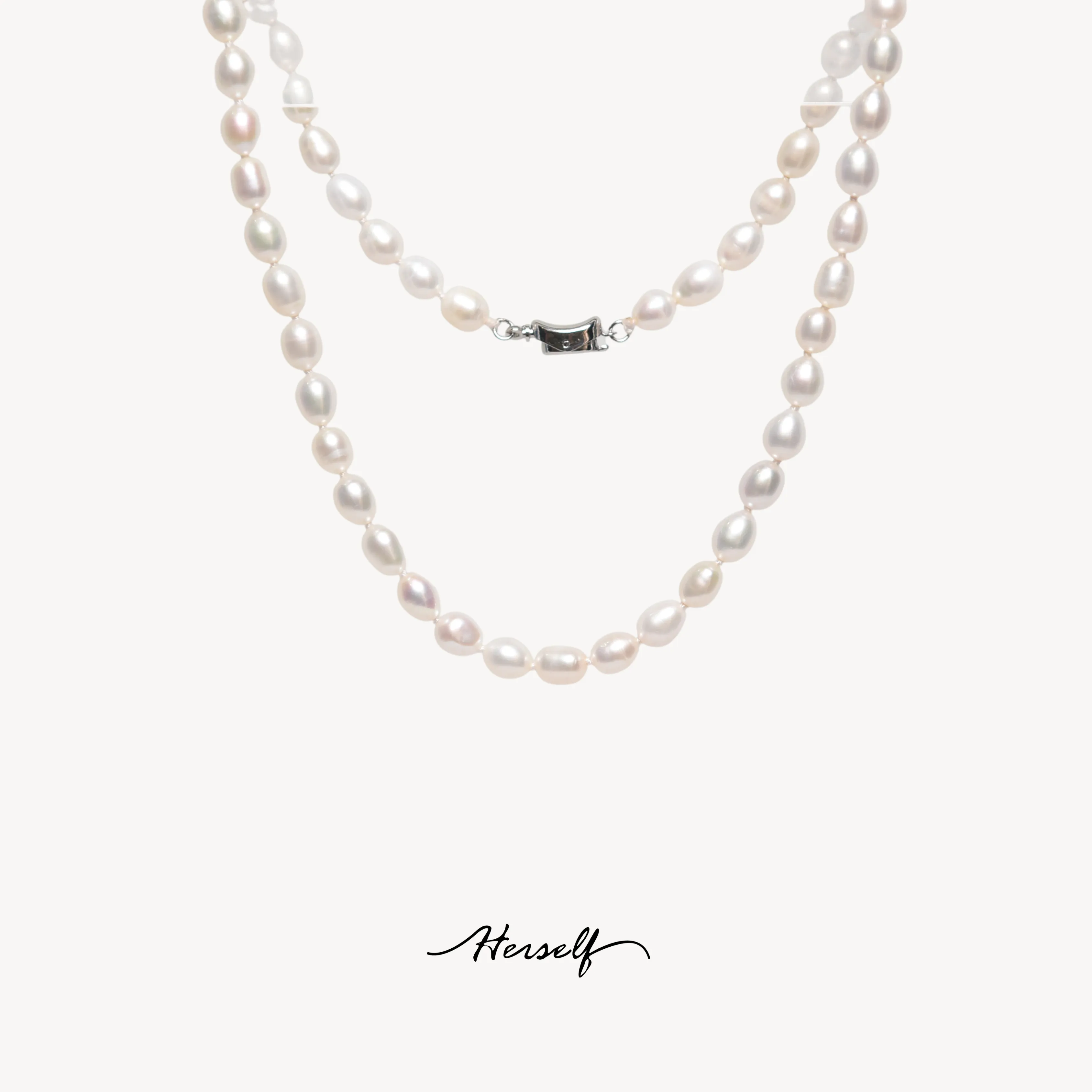 Classic Rice Pearl Necklace