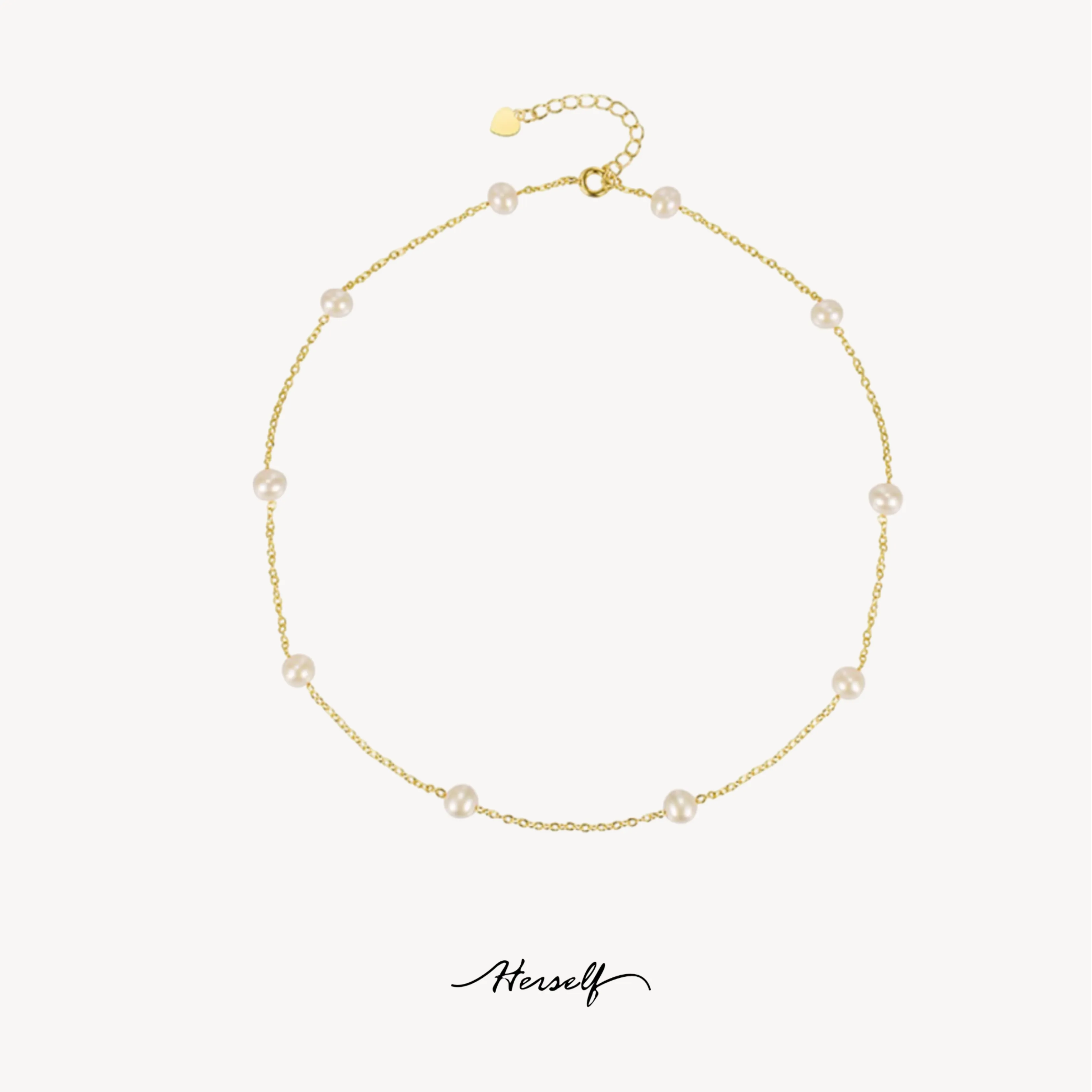 Classic Tincup Pearl Necklace