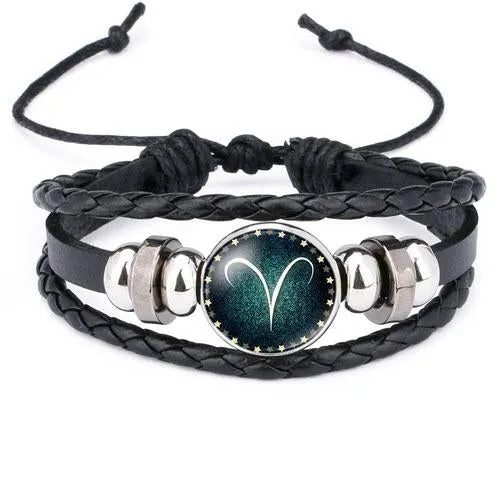 Classy Men Aries Zodiac Bracelet