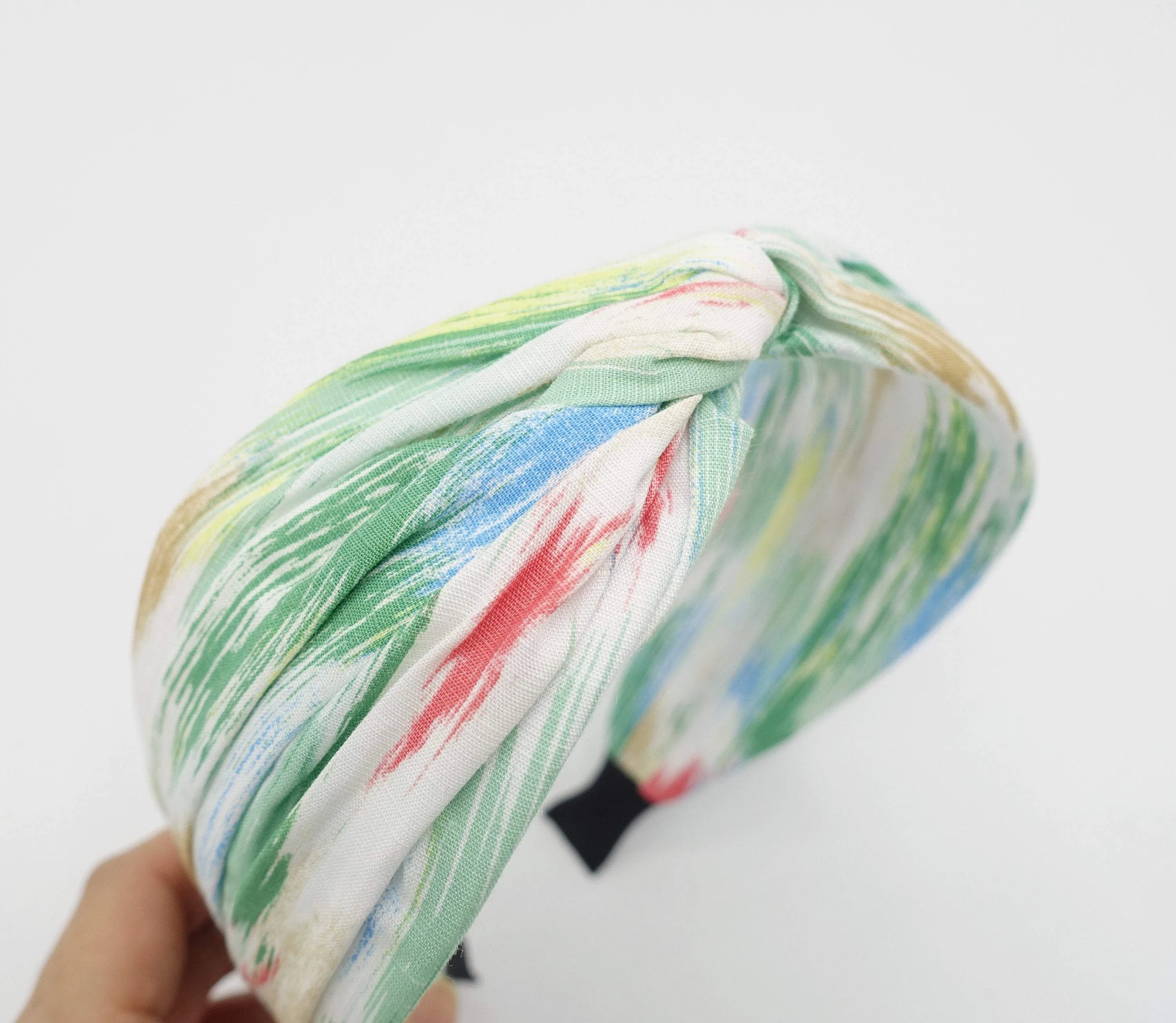 color stroke print headband cross hairband Summer hair accessory for women